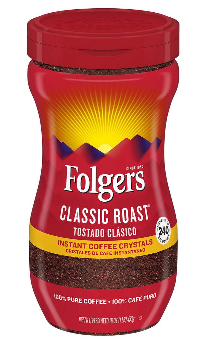 Café Instantáneo Tostado Clásico Folgers 453 g