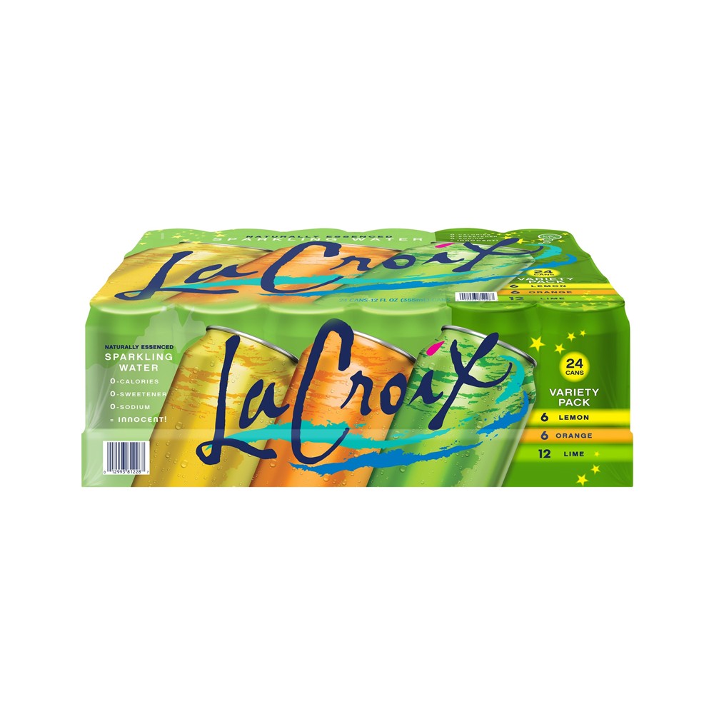 Agua Saborizada con Gas Variedades LaCroix 24 un x 355 ml