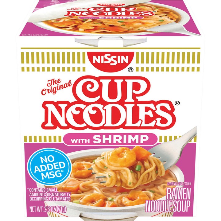 Sopa Ramen con Camarones Nissin 64 g