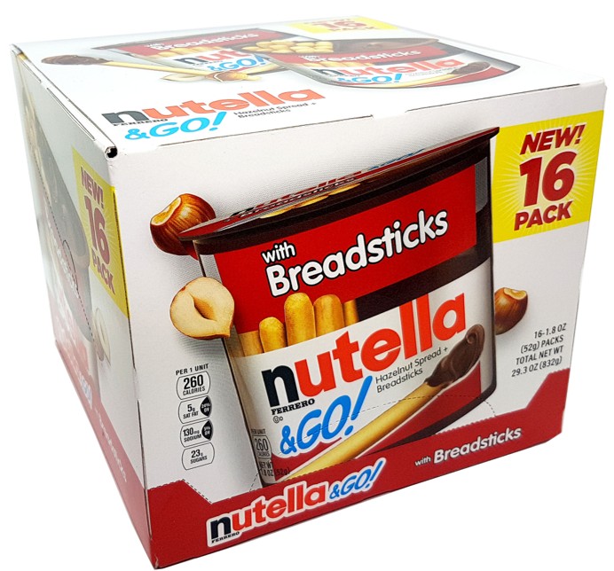 Palitos de Pan con Nutella 16 un x 52 g