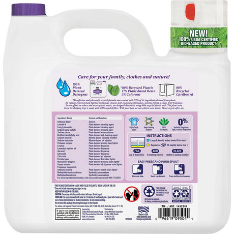 Detergente Líquido Ultra Clean Lavanda Kirkland 5.7 L