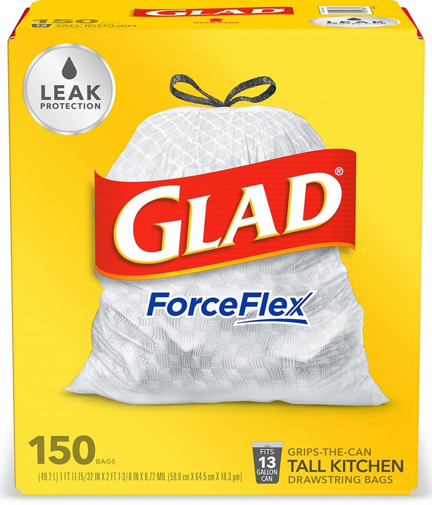 Bolsas Basura Cocina ForceFlex 60 x 65 cm Glad 150 un