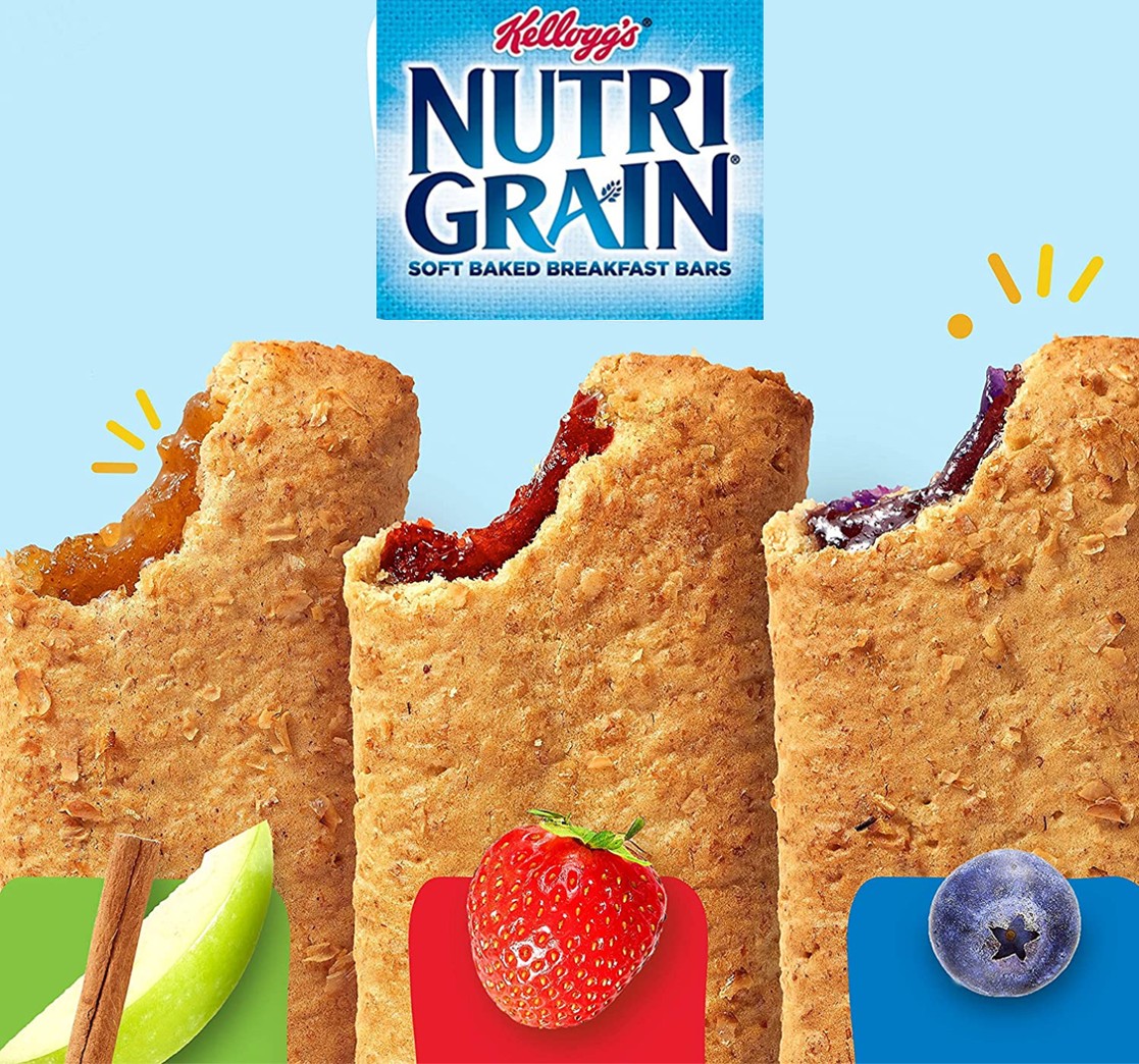 Barritas Nutri Grain Variedades Kellogg's 64 un x 37 g