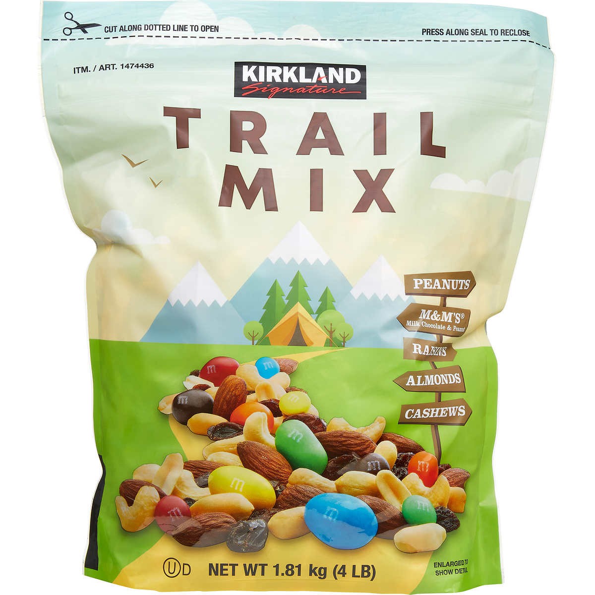 Trail Mix con M&M's Kirkland 1.8 kg