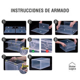Set 2 Cajas Organizadoras Zapatillas Premium Home Logics 1 un
