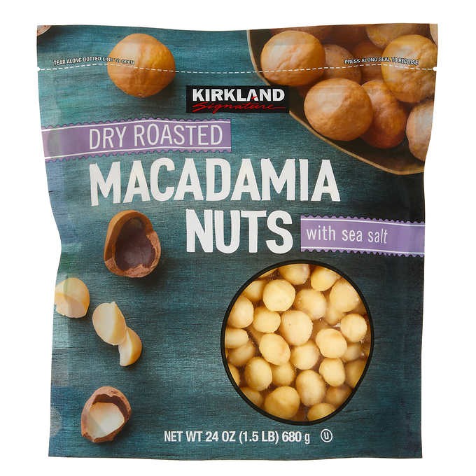 Macadamias Tostadas Kirkland 680 g