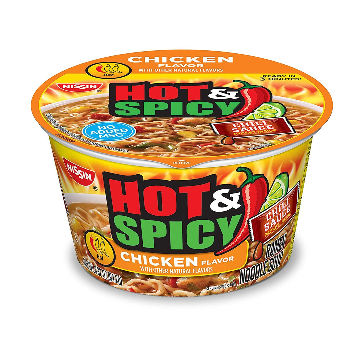 Sopa Ramen Sabor Pollo muy Picante Nissin 94 g