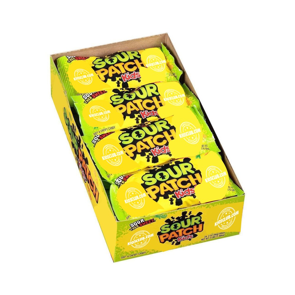 Gomitas Ácidas Original Caja Sour Patch Kids 24 un x 56 g