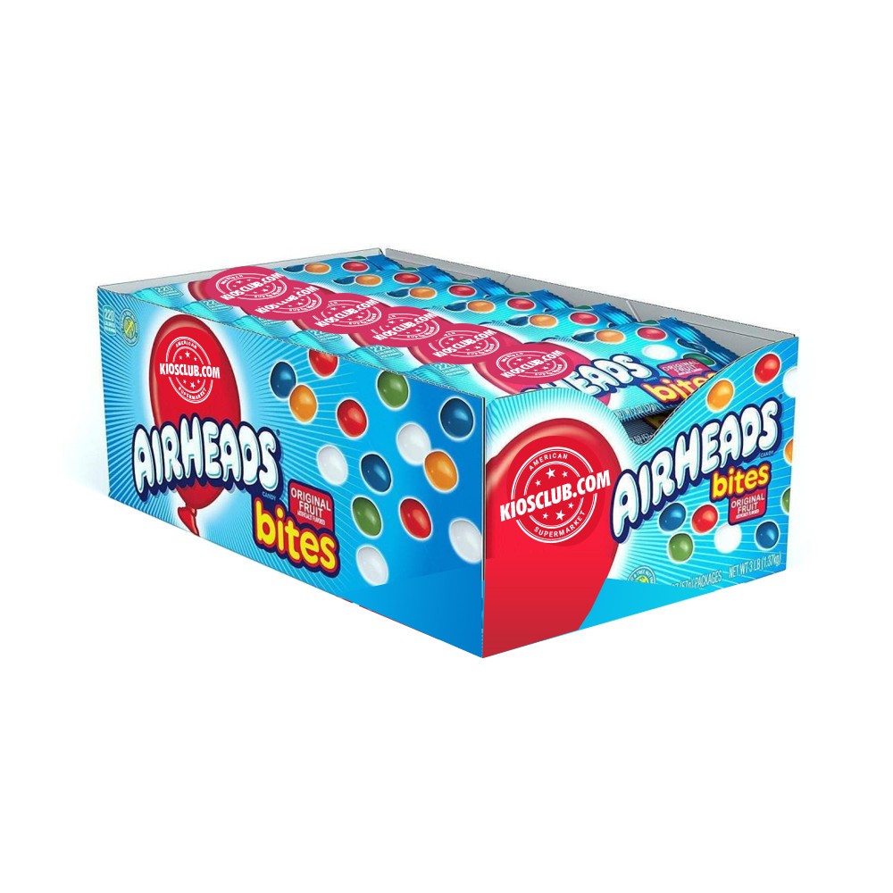 Masticables Bites Frutas Caja Airheads 24 un x 57 g