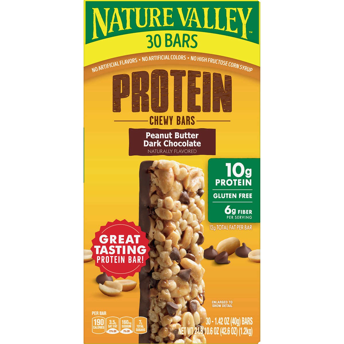 Barritas de Proteína con Mantequilla Maní y Chocolate Nature Valley 30 un x 40 g