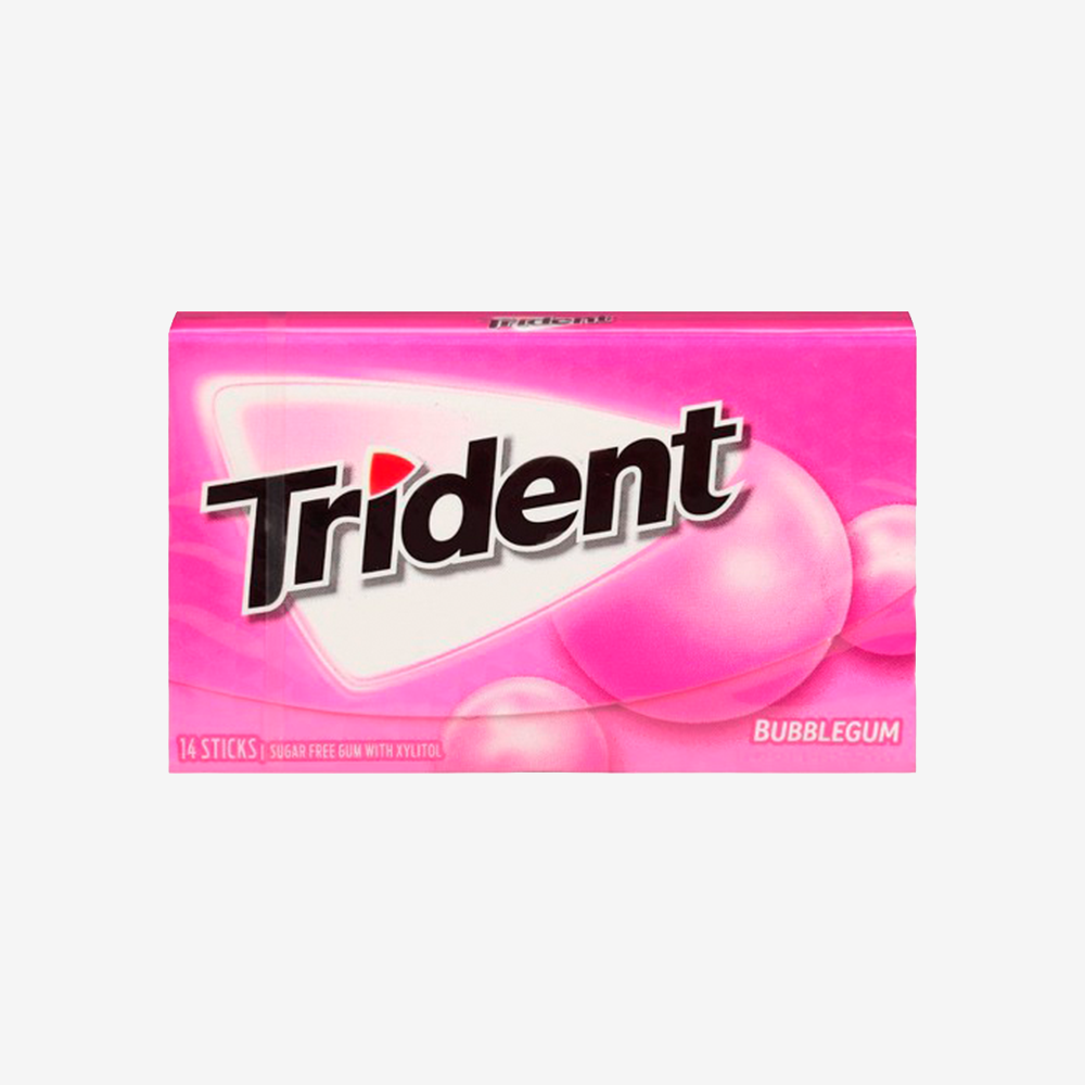 Chicles sin Azúcar Bubblegum Trident 26 g
