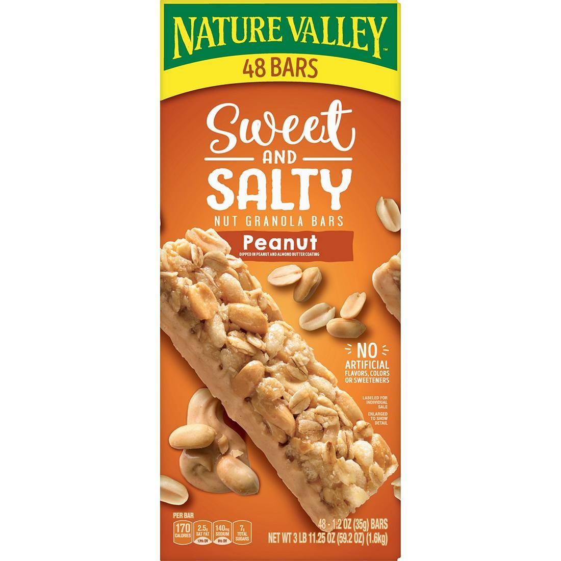 Barritas de Granola Sweet and Salty con Maní Nature Valley 48 un x 33 g