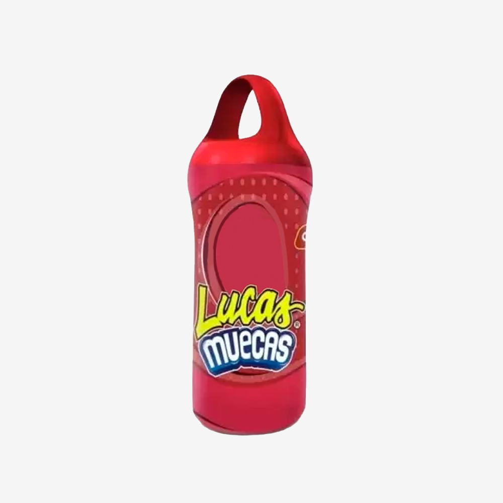 Chupete de Caramelo Guinda Lucas Muecas 24 g