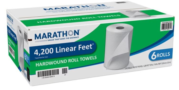 Rollos de Papel Hardwound Marathon 6 un