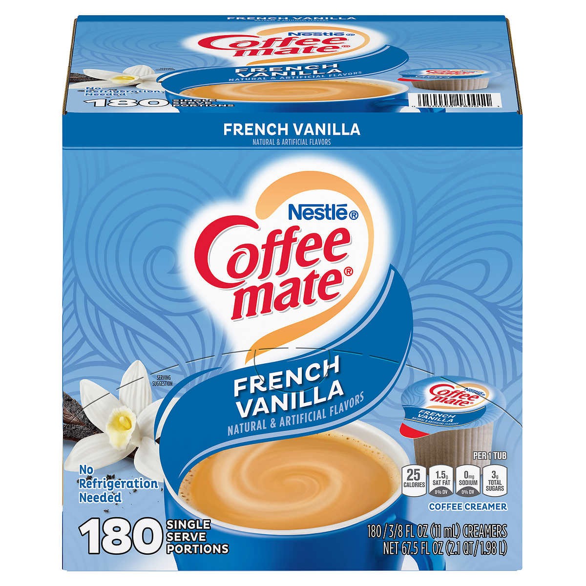 Crema para Café Individual Vainilla Francesa Coffee-Mate Nestle 1.98 L