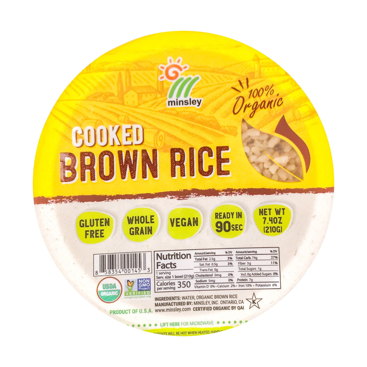 Arroz Integral Cocido Minsley 210 g