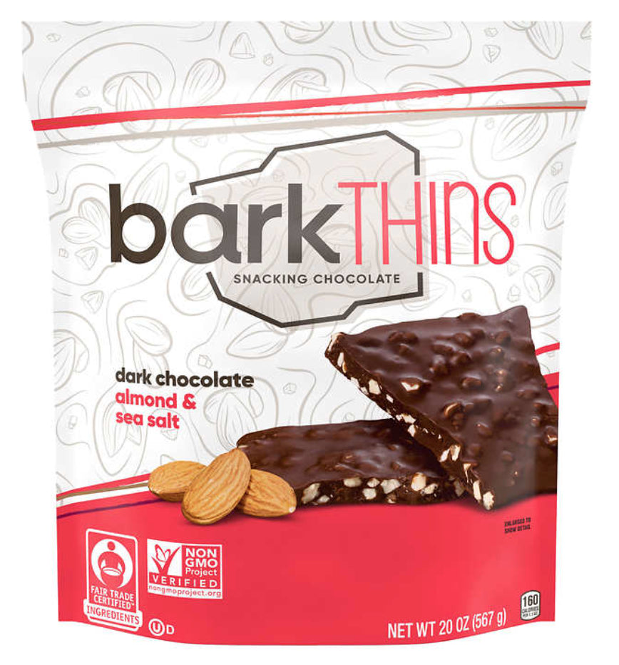 Chocolate Negro con Almendras y Sal de Mar Bark Thins 567 g