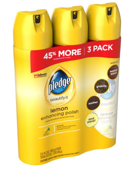 Limpiador en Spray Muebles Pledge 3 un x 403 g