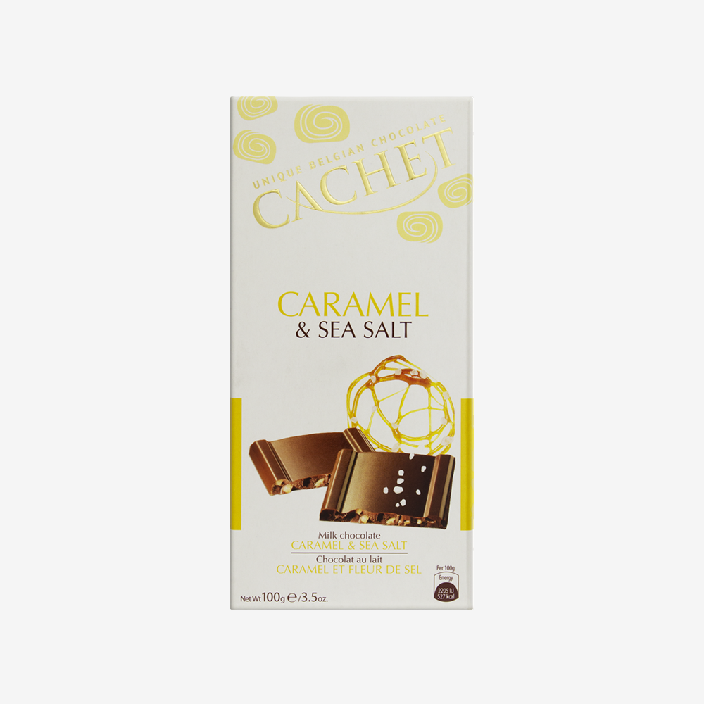 Barra Chocolate Caramelo Sal de Mar 31 Cachet 100 g