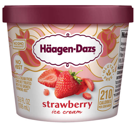 Helado Frutilla Häagen-Dazs 12 un x 106 ml