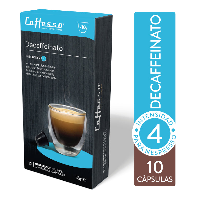 Cápsulas de Café Descafeinado para Nespresso Caffesso 55 g