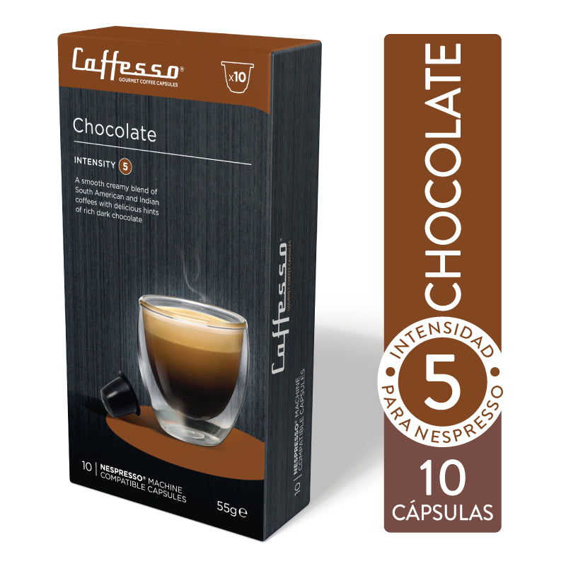 Cápsulas de Café Chocolate para Nespresso Caffesso 55 g