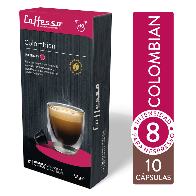 Cápsulas de Café Colombiano para Nespresso Caffesso 55 g