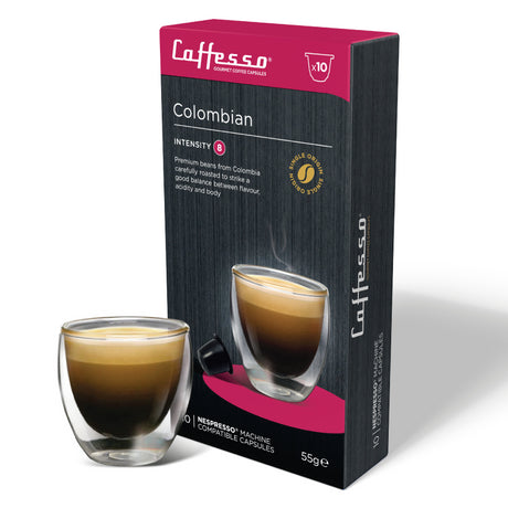 Cápsulas de Café Colombiano para Nespresso Caffesso 55 g