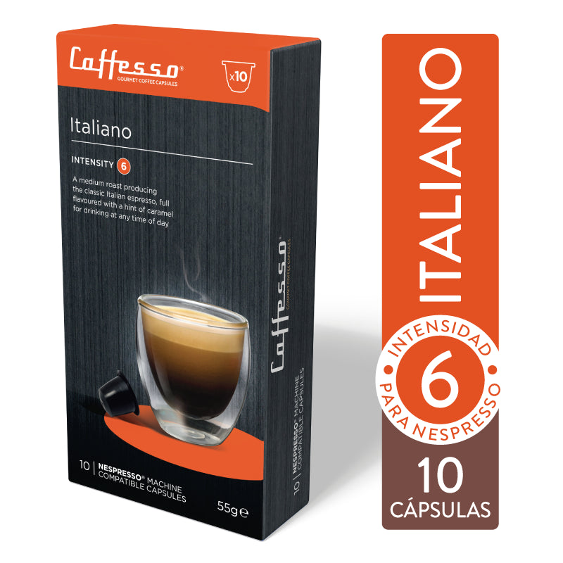 Cápsulas de Café Italiano para Nespresso Caffesso 55 g