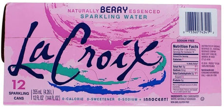 Agua Saborizada con Gas Berry LaCroix 24 un x 355 ml