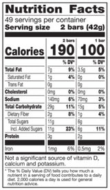 Barritas de Granola con Miel Nature Valley 49 un x 42 g