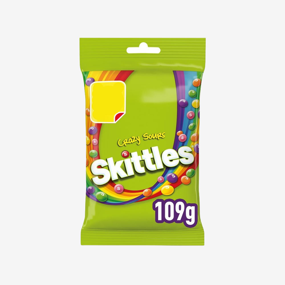 Masticables Crazy Sours Skittles 109 g