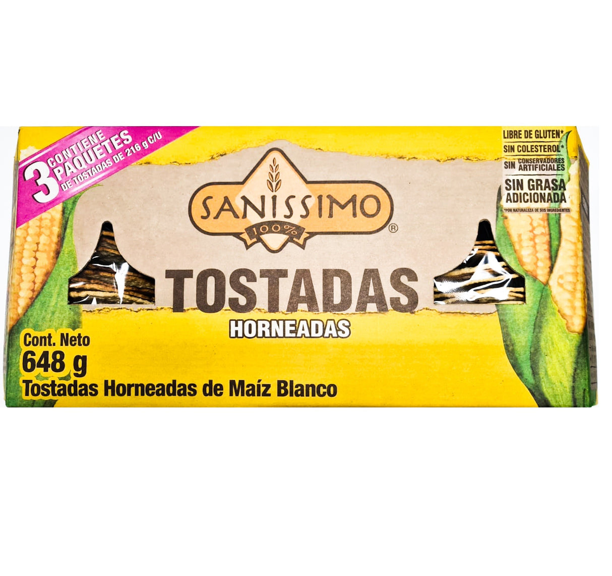 Tostadas de Maíz Horneadas Sanissimo 648 g