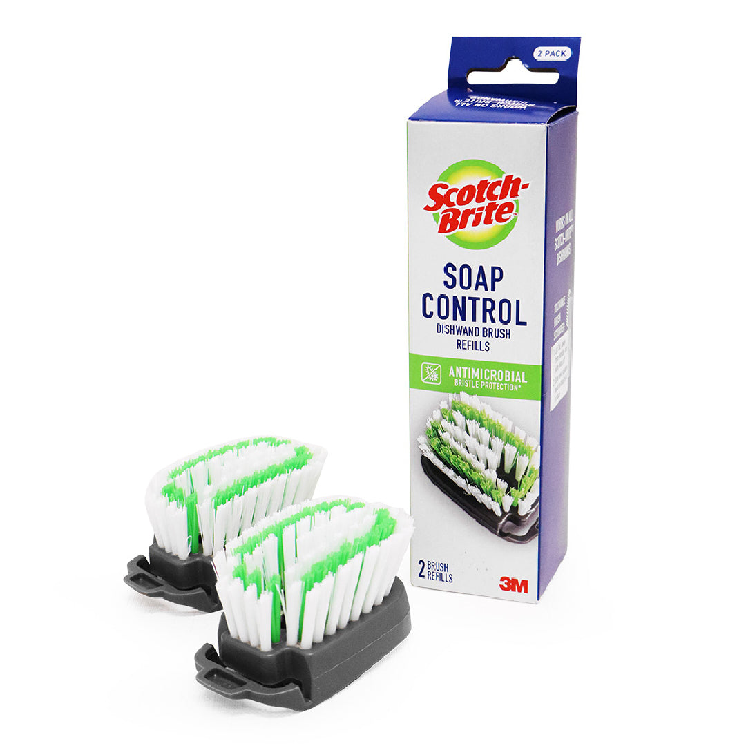 2 Repuestos Cepillo Fregador de Cocina Scotch-Brite 1 un