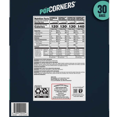 Snack de Ma’z Inflado Variedades PopCorners 30 un x 28 g