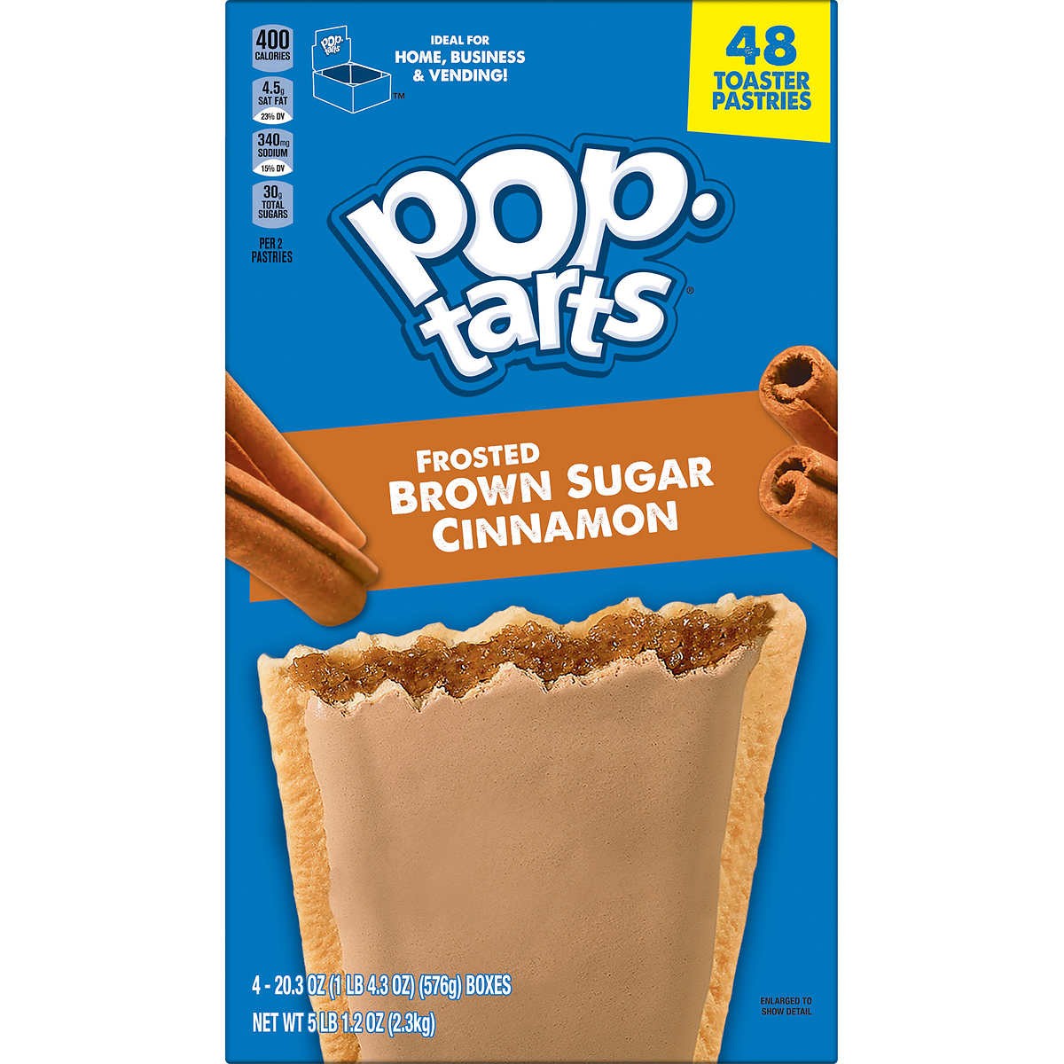 Pop-tarts Canela Azúcar Morena Kellogg's 24 un x 96 g