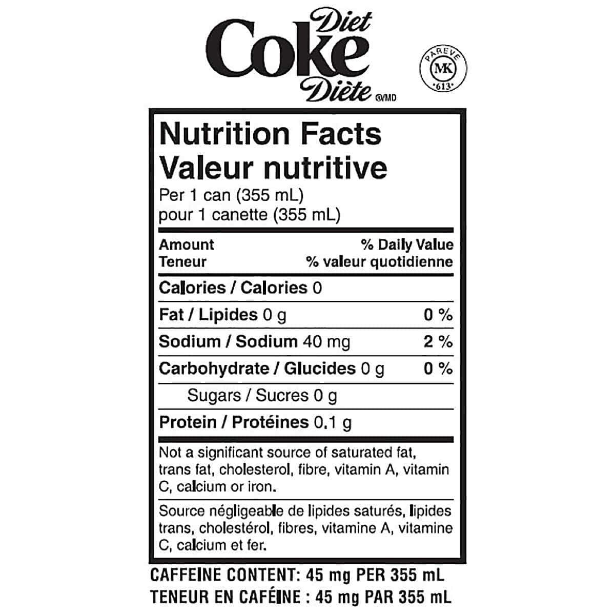 Bebida Diet Lata Coca-Cola 24 un x 355 ml