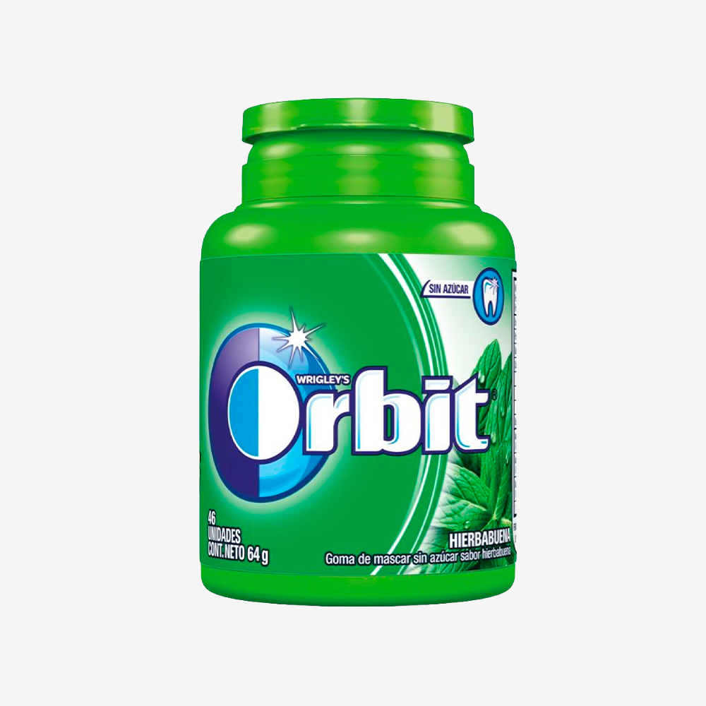 Chicles Hierbabuena Bottle Orbit 64 g