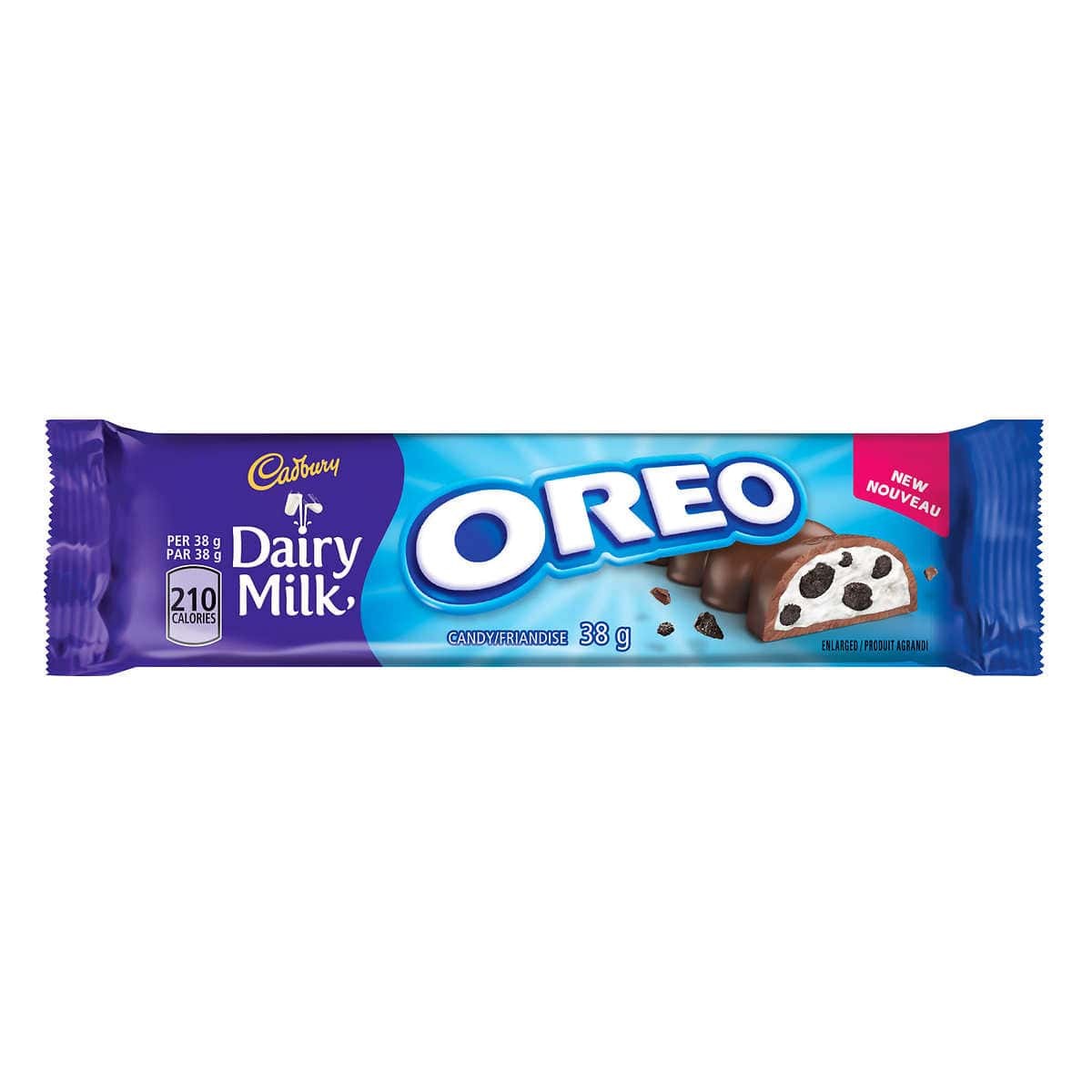 Barras de Oreo y Chocolate Dairy Milk Cadbury 12 un x 38 g