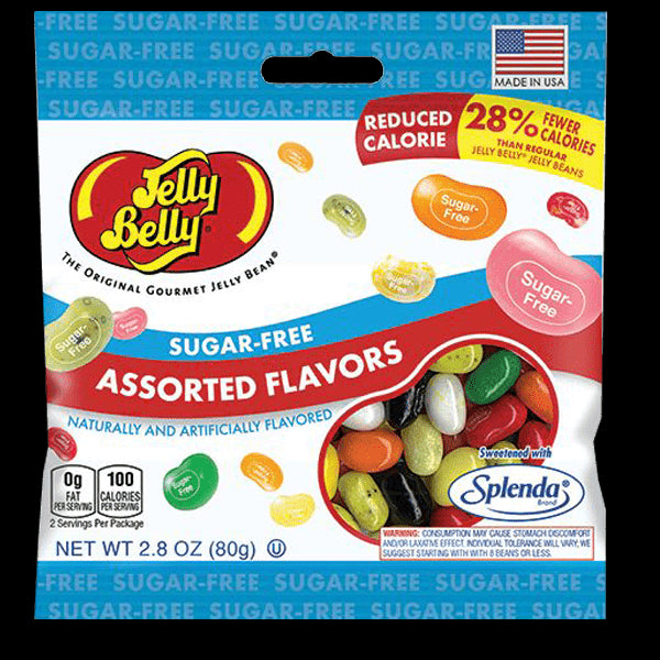 Masticables Surtidos sin Azúcar Jelly Belly 80 g