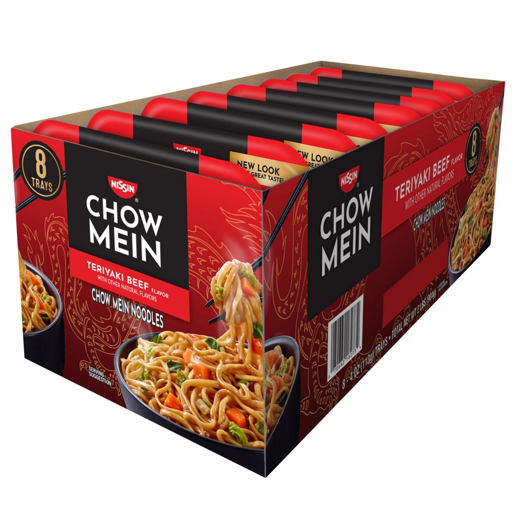 Fideos Chown Mein Teriyaki Sabor Carne Nissin 8 x 113 g