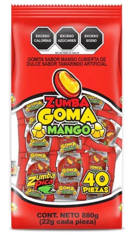 Gomitas Mango Goma Zumba 40 un x 22 g