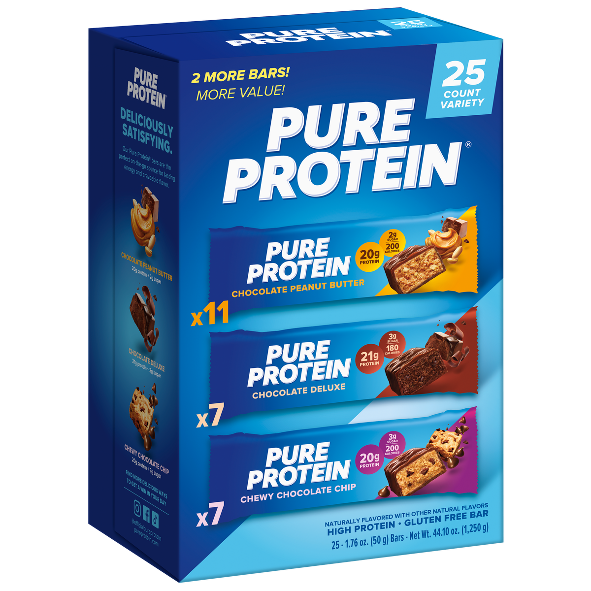 Barritas de Proteína Variedades Pure Protein 25 un x 50 g