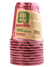 Vasos Rojos Bio Ely 10 un