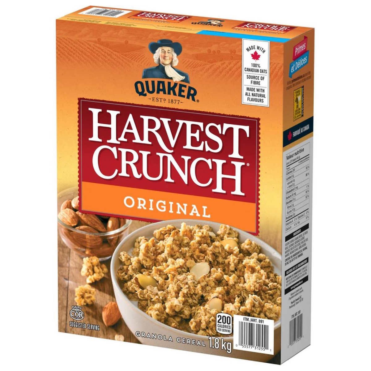 Granola Harvest Crunch Quaker 1.8 kg