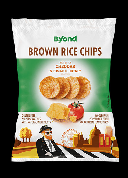 Chips Arroz Brit Tomate Cheddar B.Yond 60 g