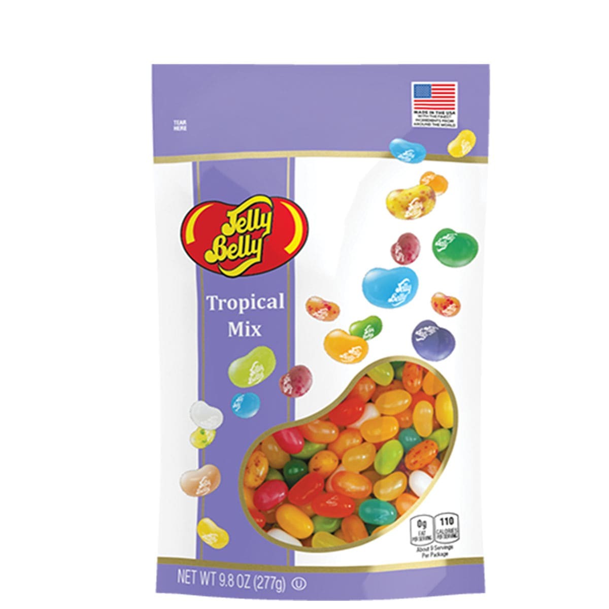 Masticables Mix Tropical Pouch Jelly Belly 277 g