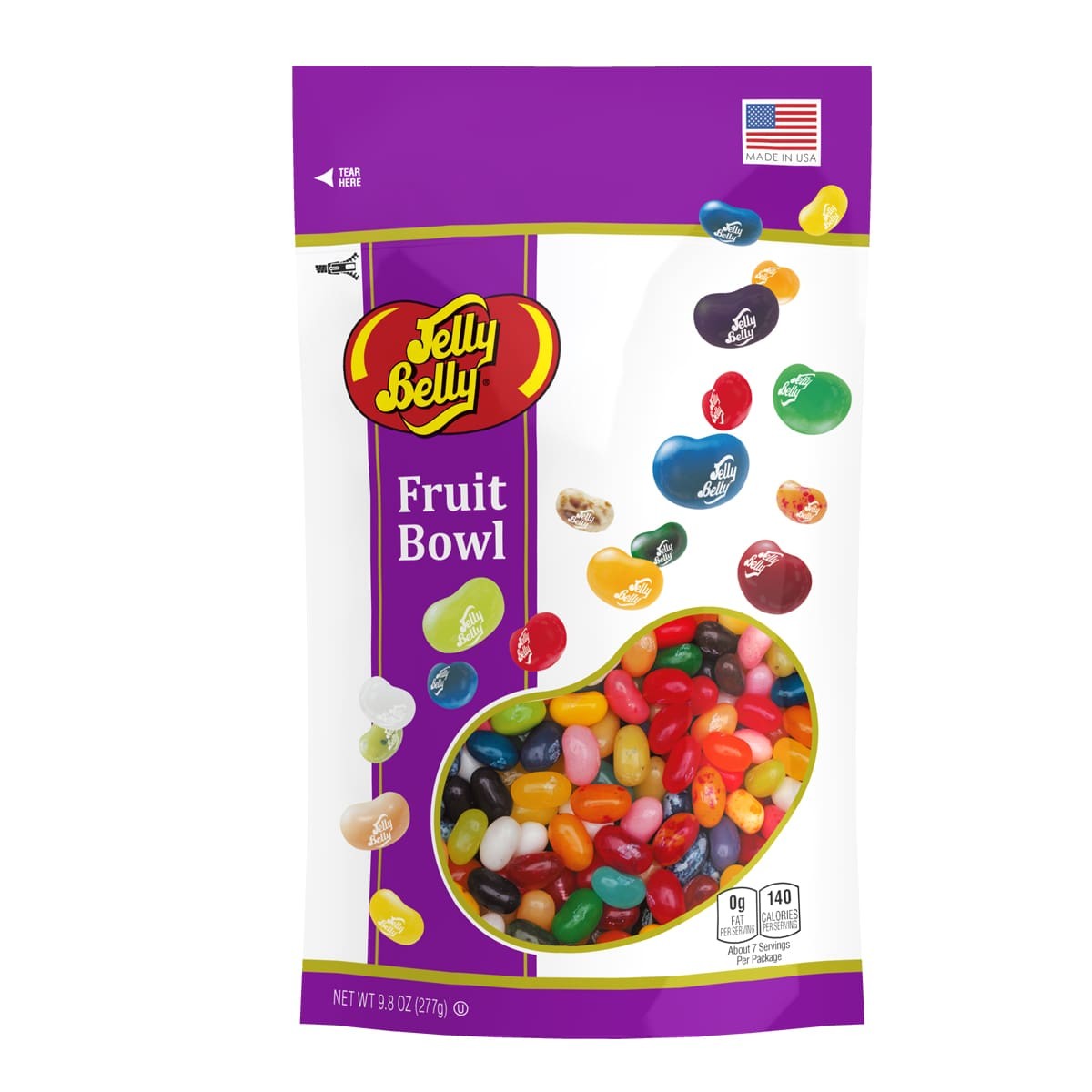 Masticables Mix Fruit Bowl Pouch Jelly Belly 277 g