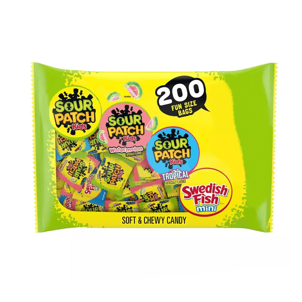 Gomitas Sour Patch Kids y Swedish Fish 200 un Sour Patch Kids 2.57 kg