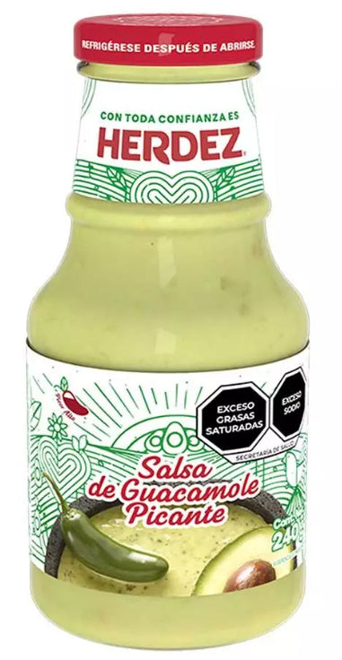 Salsa de Guacamole Picante Herdez 250 g